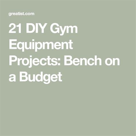 21 Diy Gym Equipment Projects To Make At Home Diy Gym Diy Gym