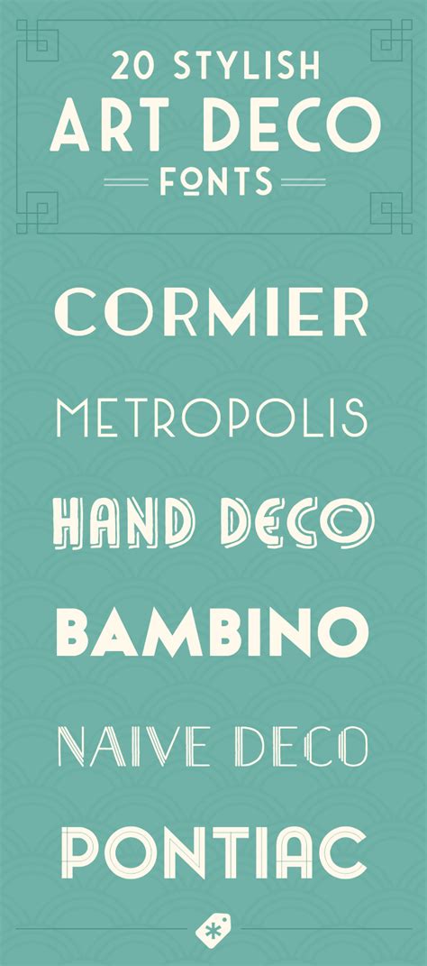 20 Art Deco Fonts To Create Retro Logos Posters And Websites Laptrinhx