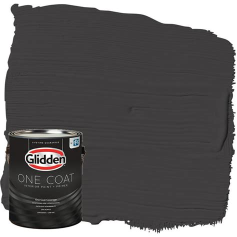 Glidden One Coat Interior Paint And Primer Black Magic Gray 1