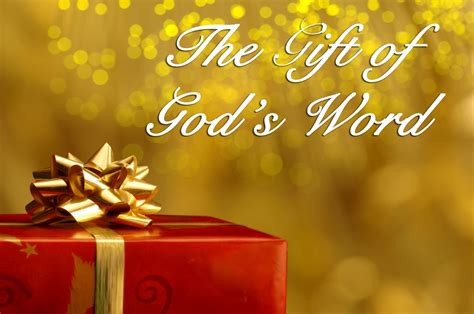 So, in terms of giving gifts, first of all, it's one of the most fun things you can do. andy at faith: The Gift of God's Word