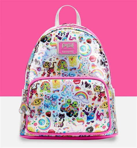 Loungefly Lisa Frank All Over Print Iridescent Mini Backpack