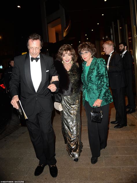 joan collins oozes hollywood glamour in a shimmering gold gown at the shooting star ball daily