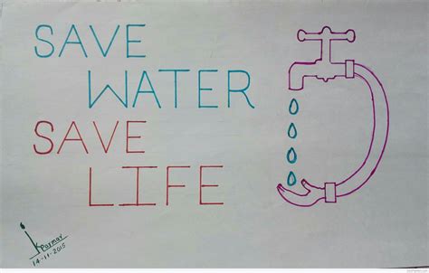 Save Water Slogan Made By Krishn Pal Parmar