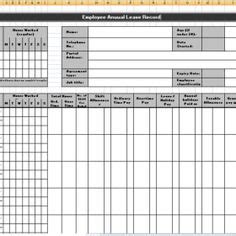 How to manage sick, personal and carer's leave. Employee Annual Leave Record Sheet Templates | 7+ Free ...
