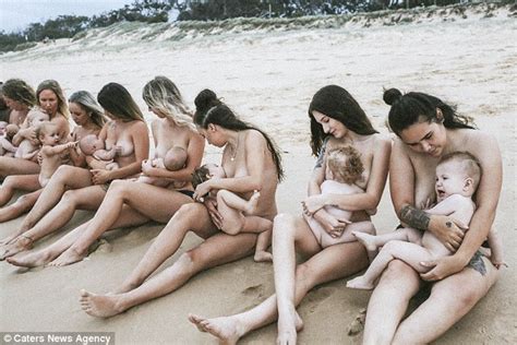 Breastfeeding Mothers Come Together For Naked Beach Photoshoot Daily