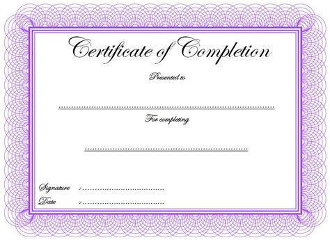 Practical completion certificates are commonly a requirement in australian standard form contracts such as the as 4000. 10+ Certificate of Completion Templates Editable
