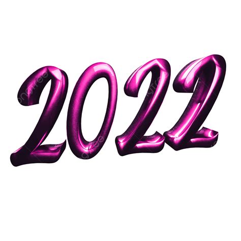 3d Revestido 2022 Feliz Ano Novo Png Números 3d Revestido 2022