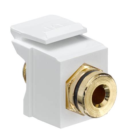 Leviton Quickport Banan Amp Jack Gold Plated Connector With Black