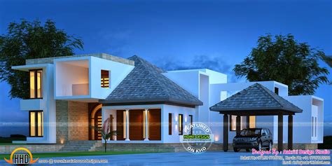 Awesome Modern Villa Kerala Home Design And Floor Plans