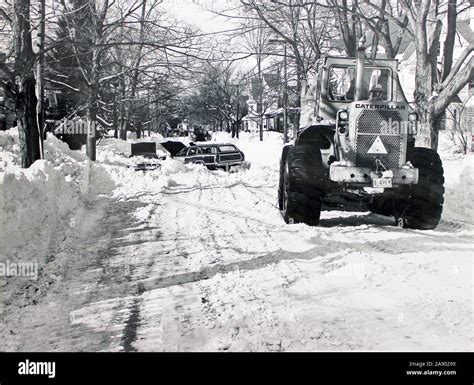this photograph depicts snow removal crews at work in the aftermath of the 1978 blizzard that