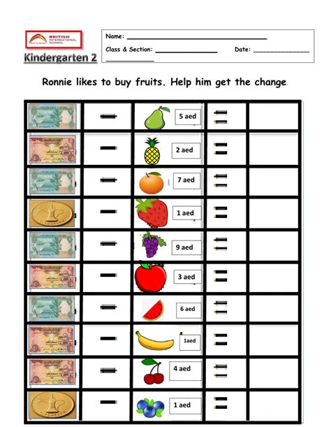 20 Money Adding And Subtracting Worksheets Coo Worksheets