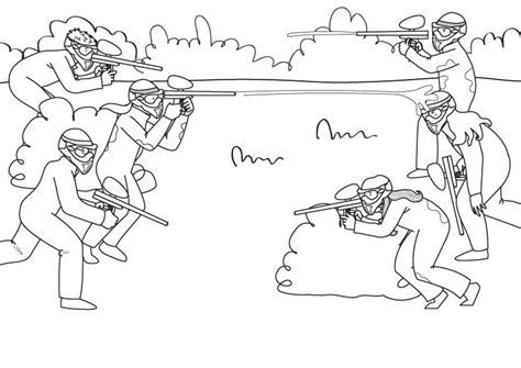 Paintball Coloring Pages Coloring Pages