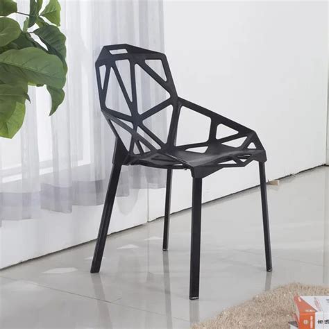The Geometric Pattern Aluminium Chairs Dining Room Furniture Minimalist Modern Dining Chair  640x640 