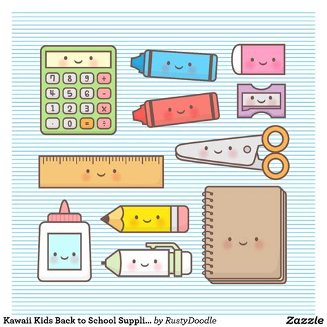 Kawaii School Supplies Kawaii Doodles Cute Doodles