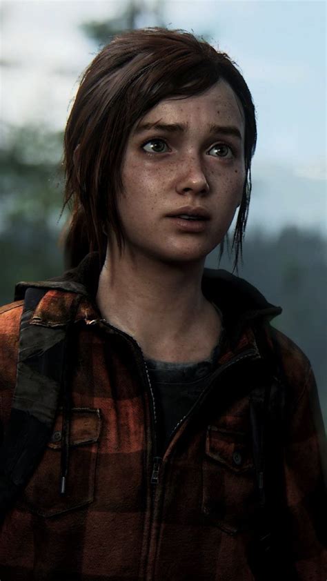 the last of us character looking at the camera