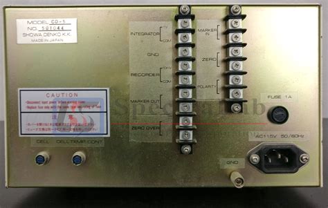 Shodex Cd 5 Conductivity Detector Spectralab Scientific Inc