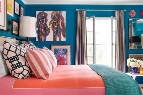 8 waking up to pleasant, sunny weather in an equally pleasant, sunny room (preferably while on. Caribbean Colors in a Small Bedroom | HGTV