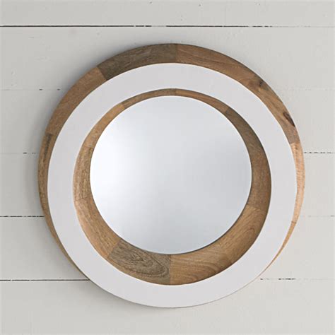 Laney Round Wooden Mirror Fullbeauty Outlet