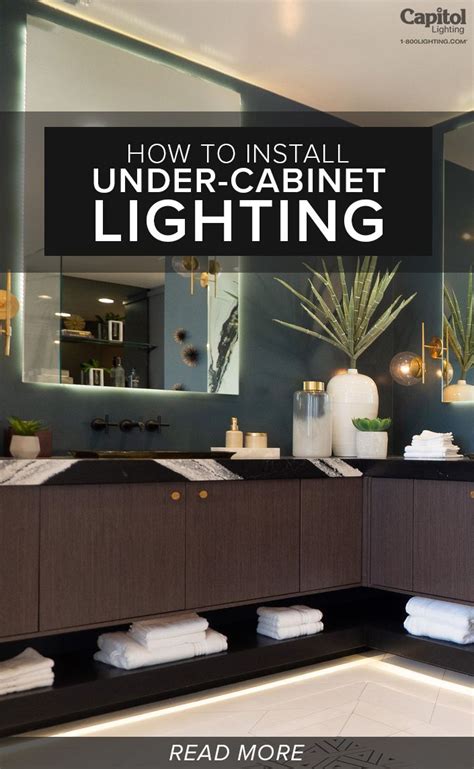 Lay out lights on countertop, directly under the intended installation location, spacing lights less than 13 inches apart. How to Install Under-Cabinet Lighting | Capitol Lighting ...