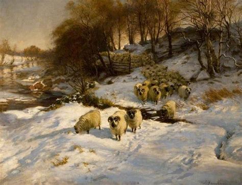 Sheep In The Snow Art Uk