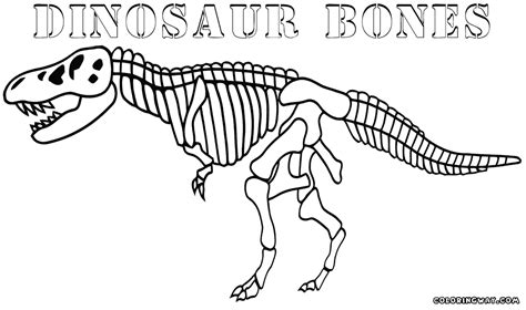 Dinosaur bones coloring pages | Coloring pages to download and print