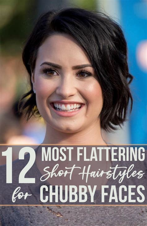 12 most flattering short hairstyles for chubby faces