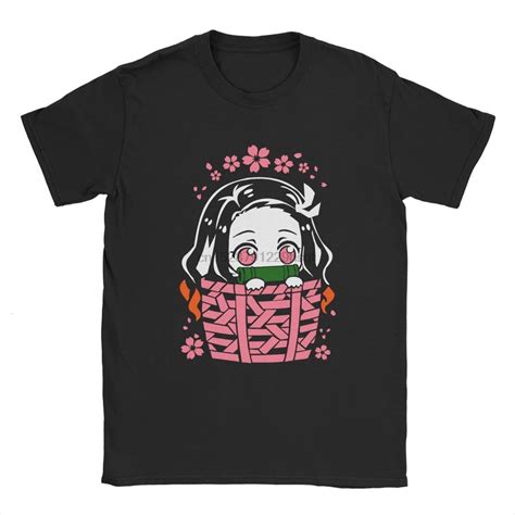Midnite Star Nezuko T Shirts Men Cotton T Shirt Demon Slayer Kimetsu No
