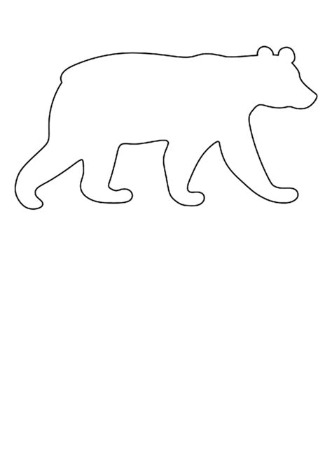 Blank Polar Bear Template Printable Pdf Download