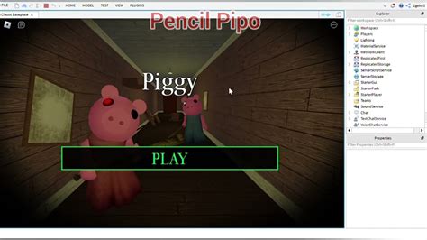 How To Make A Piggy Game Part 1 Main Menu Roblox Studio Youtube
