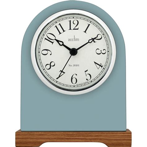 Aston Blue Shaker Mantel Clock 17cm Mantle Clock Clock Mantel Clock