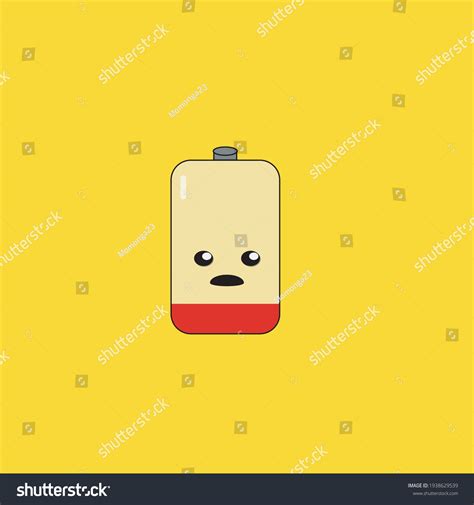 Battery Low Sad Face Stock Vector Royalty Free 1938629539 Shutterstock