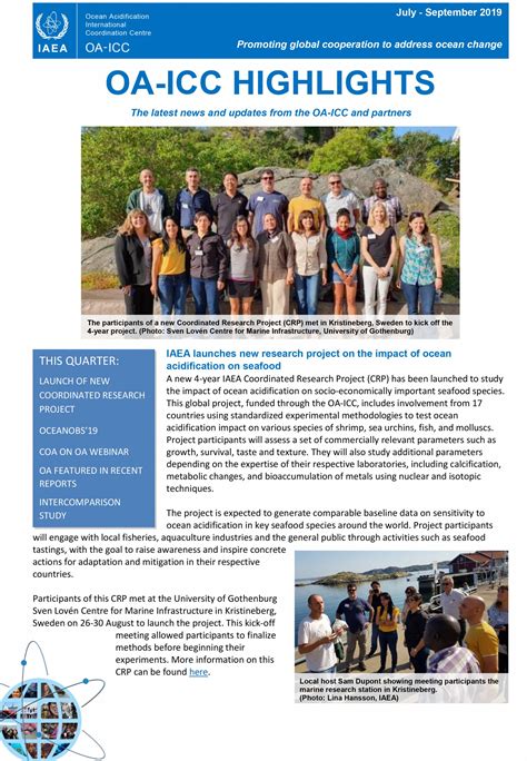 OA-ICC highlights: July - September 2019 | IAEA