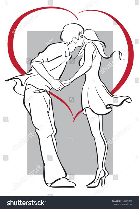 896 couple kissing pictures products are offered for sale by suppliers on alibaba.com, of which sculptures accounts for 1%, metal crafts accounts for 1%. Kissing Couple Silhouette Heart Line Modern Stock Vector ...