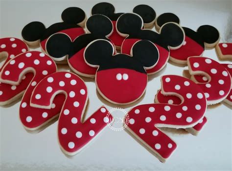Mickey Mouse Themed Cookies Cookies Sugar Cookie Desserts