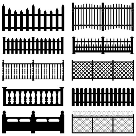 Fence Clipart Illustrations Fence Clip Art Vect Vrogue Co