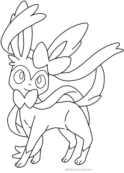 Printable Sylveon Coloring Page Select From 35450 Printable Crafts Of
