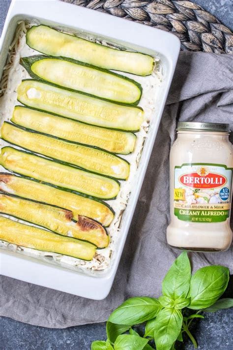 I love it because it has only a few ingredients, is quick to put together and the whole family loves it! This easy Chicken Alfredo Zucchini Lasagna is a low carb ...