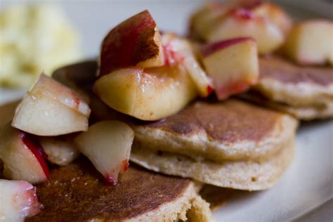 Pancakes With White Peaches The Answer Is Always Pork