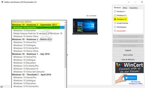 Windows 10 Fall Creators Update Version 1709 Téléchargement