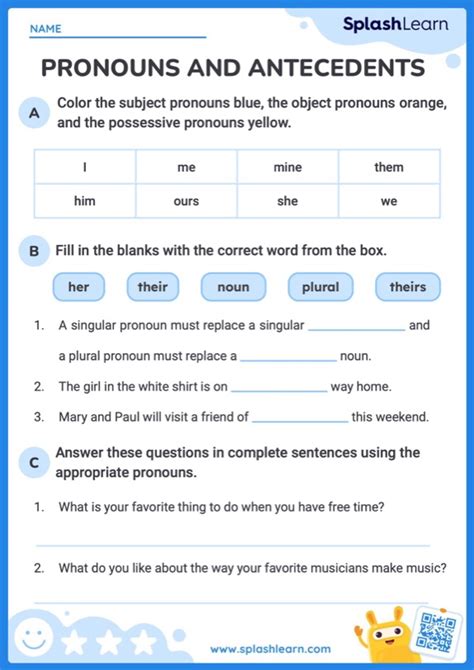 Master Pronoun Antecedent Agreement With Our Worksheets And Answers