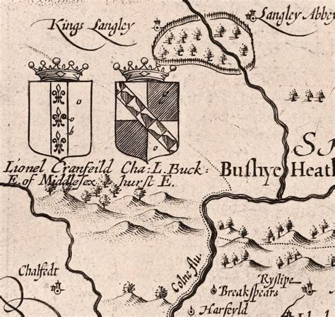 Antique Map Of London England 17th Century Fine Art Etsy