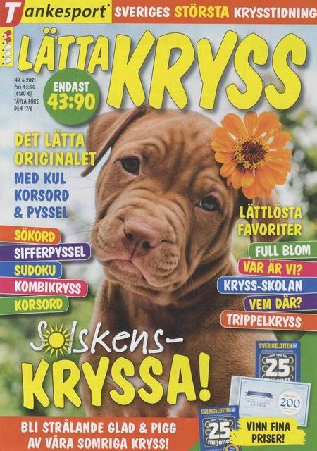 Lätta Kryss 6 Svenska Kryss Tidningar Från Pressbyrån
