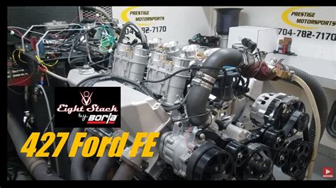 Johns 427 Ford Fe Stroker With Borla Eight Stack Injection On The Dyno