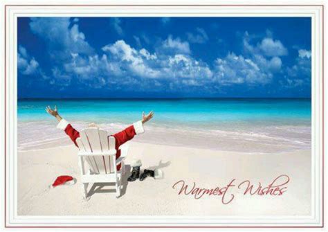 Happy Holidays Beach Christmas Card Beach Holiday Card Beach Christmas