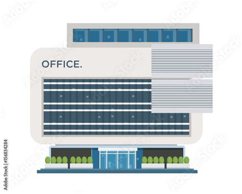 Modern Flat Commercial Office Building Suitable For Diagrams