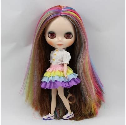 Nude Blyth Doll Multicolored Hair Factory Doll Fashion Doll Suitable