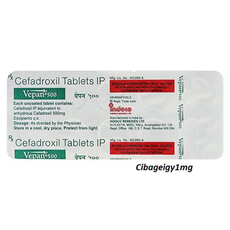 Vepan 500 Tablet Ciba Geigy 1 Mg