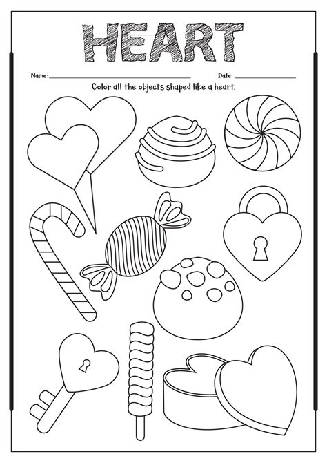 6 Color Pink Worksheets For Preschool