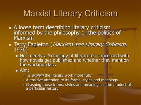 Ppt Marxism And Marxist Literary Criticism Powerpoint Presentation