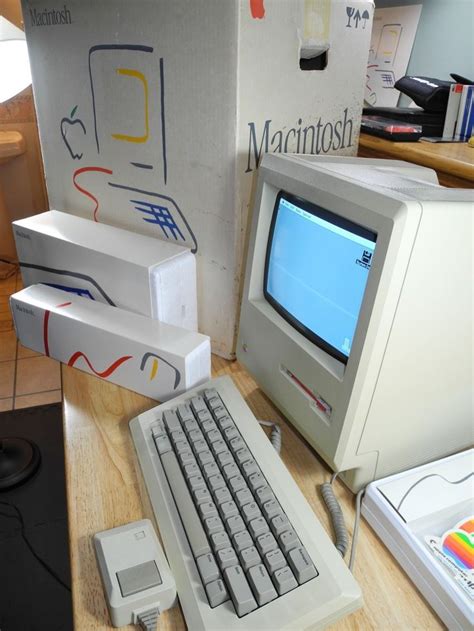 Details About 1984 Macintosh 128k M0001 In Original Apple Box Non